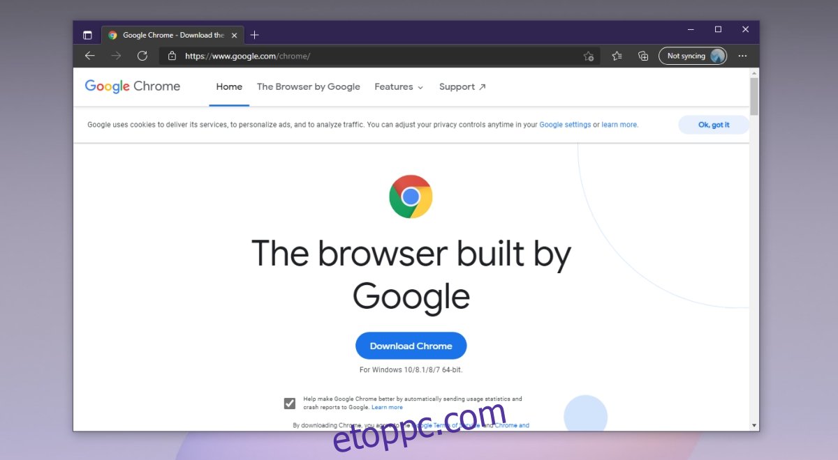 Google Chrome böngésző