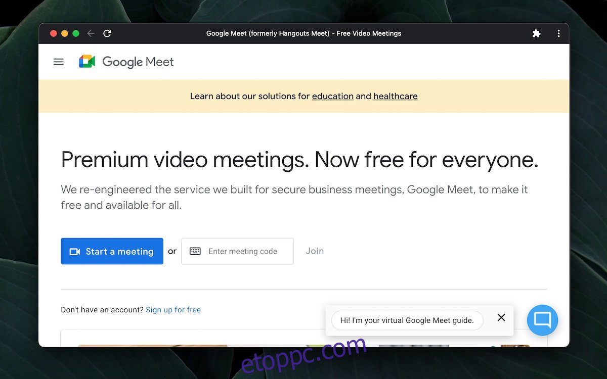 Töltse le a Google Meetet