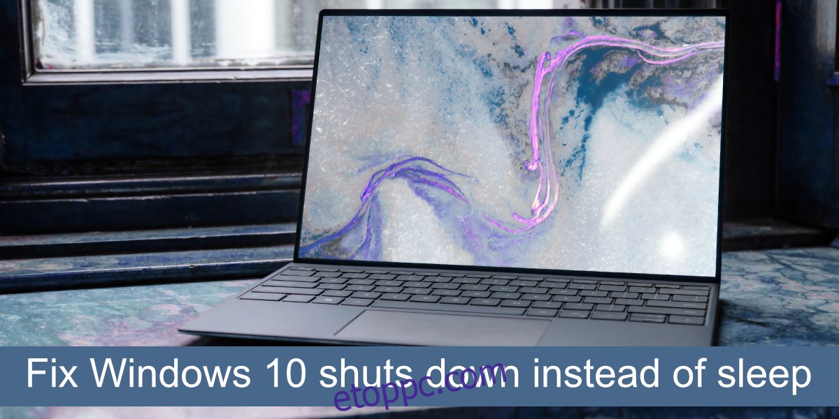 javítás A Windows 10 leáll az alvás helyett