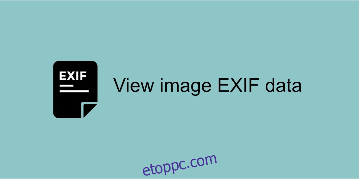 kép EXIF ​​adatok