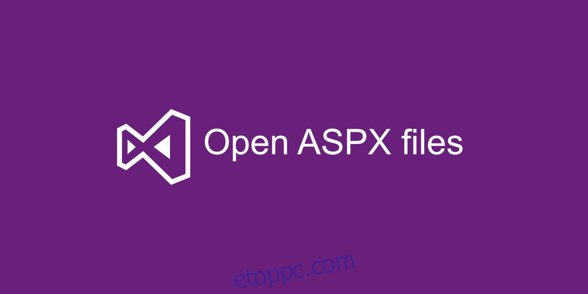 nyissa meg az ASPX fájlokat