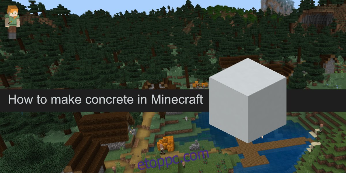 beton a minecraftban