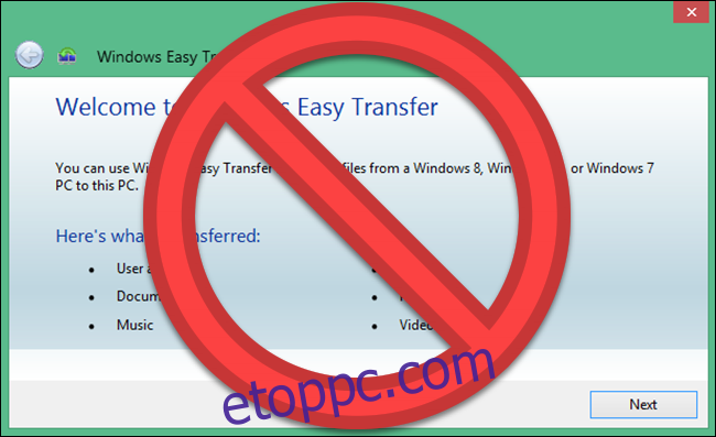 Windows Easy átviteli program 