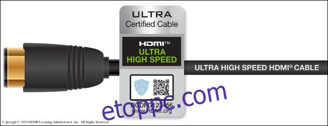 HDMI 2.1 kompatibilis kábel a 