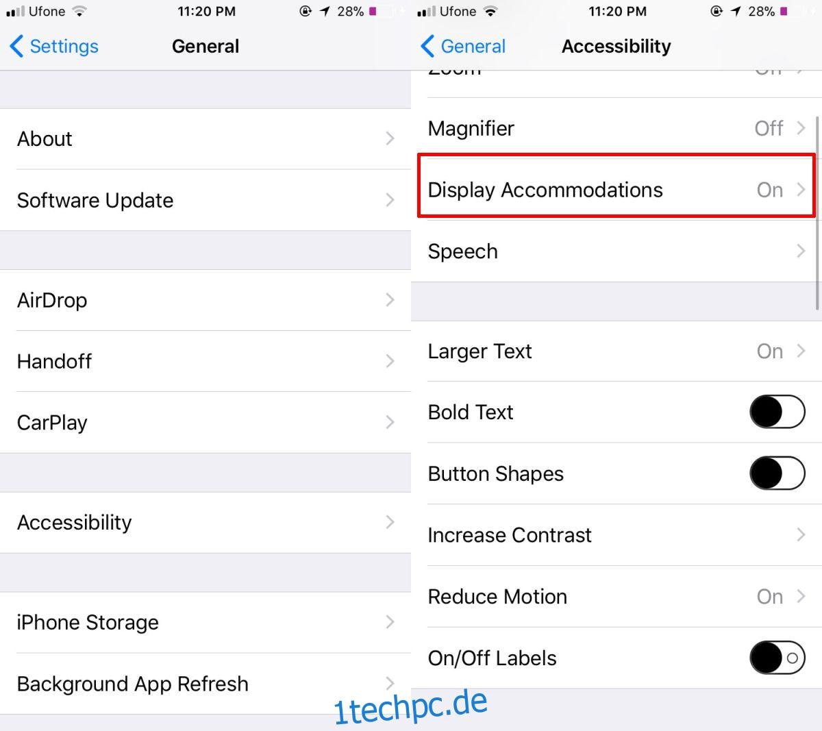 So aktivieren Sie den Smart Invert Dark Mode in iOS 11