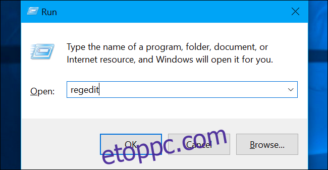 Nyissa meg a Windows+R billentyűkombinációt 